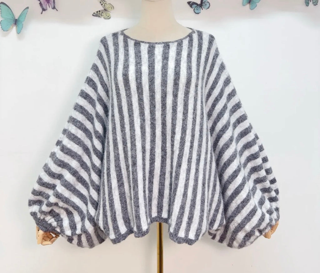 New Boho Sweater Stripes