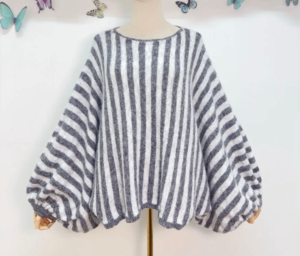 New Boho Sweater Stripes
