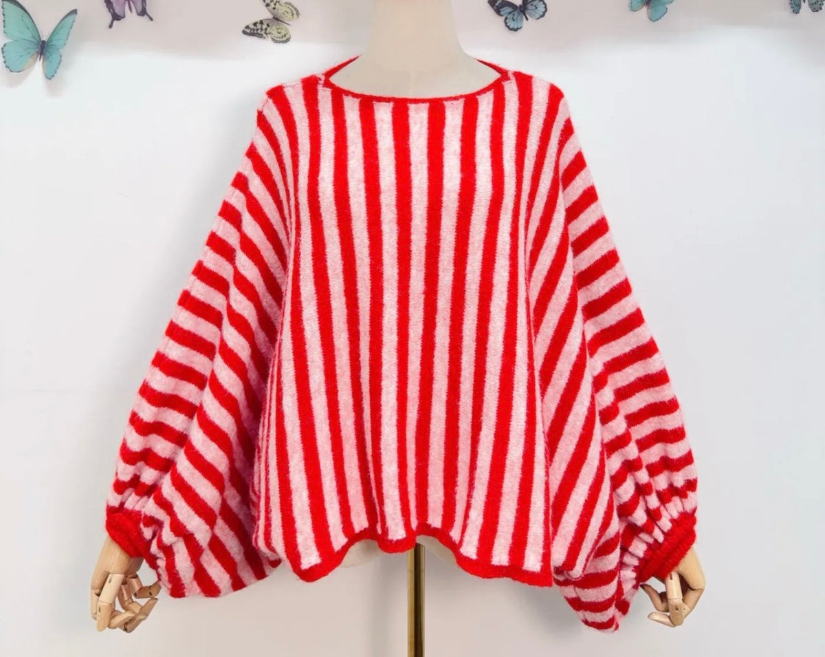 New Boho Sweater Stripes