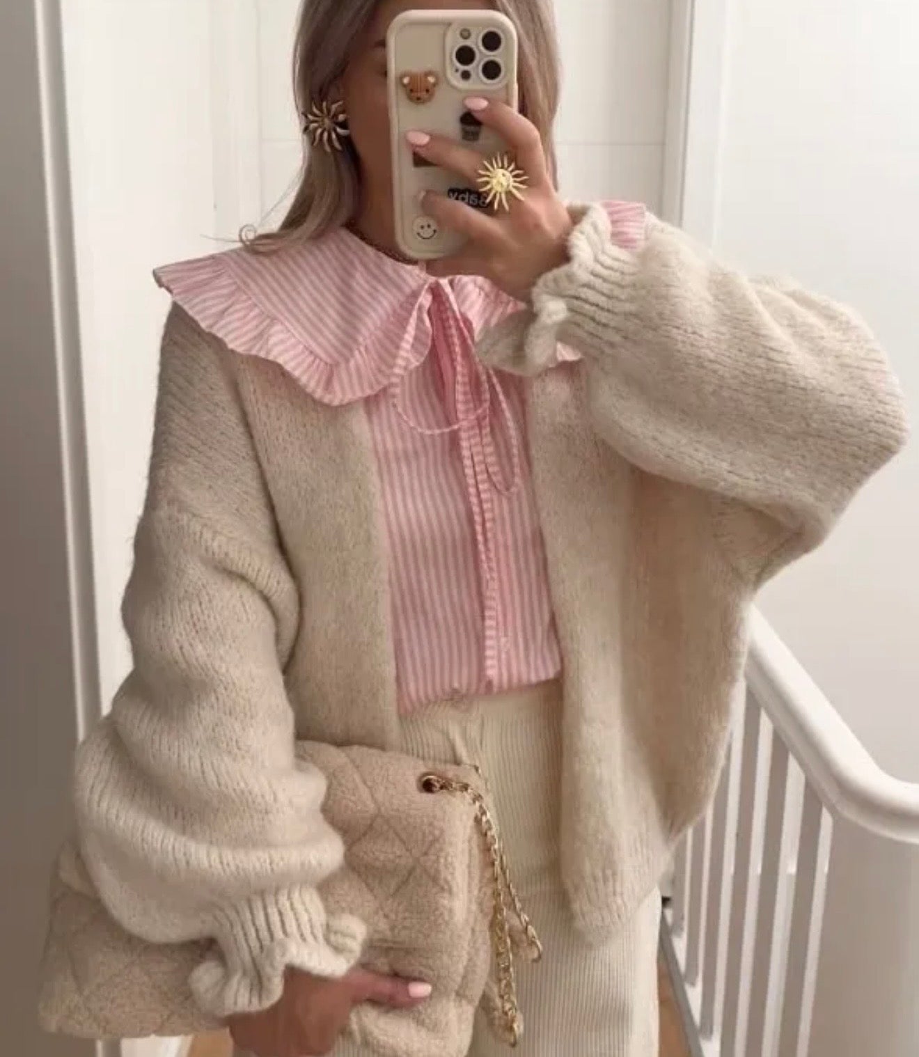 Bow Arm Cardigan