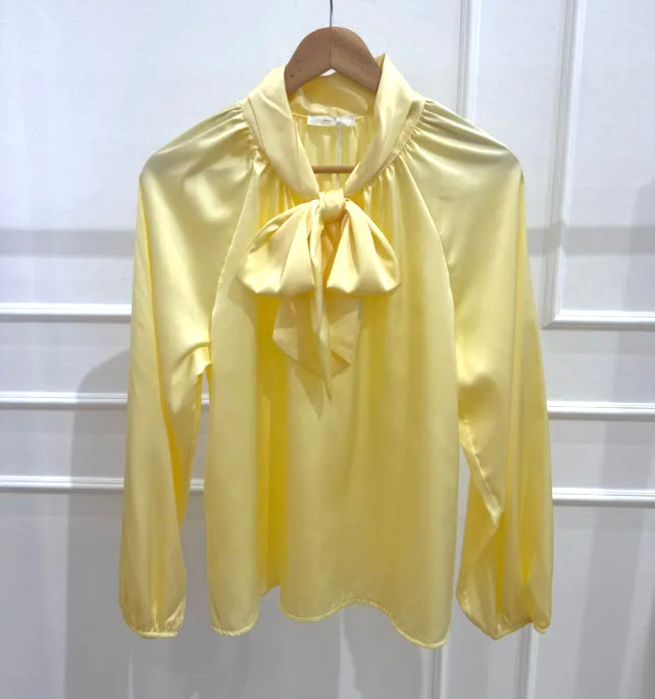 Satin Bow Blouse