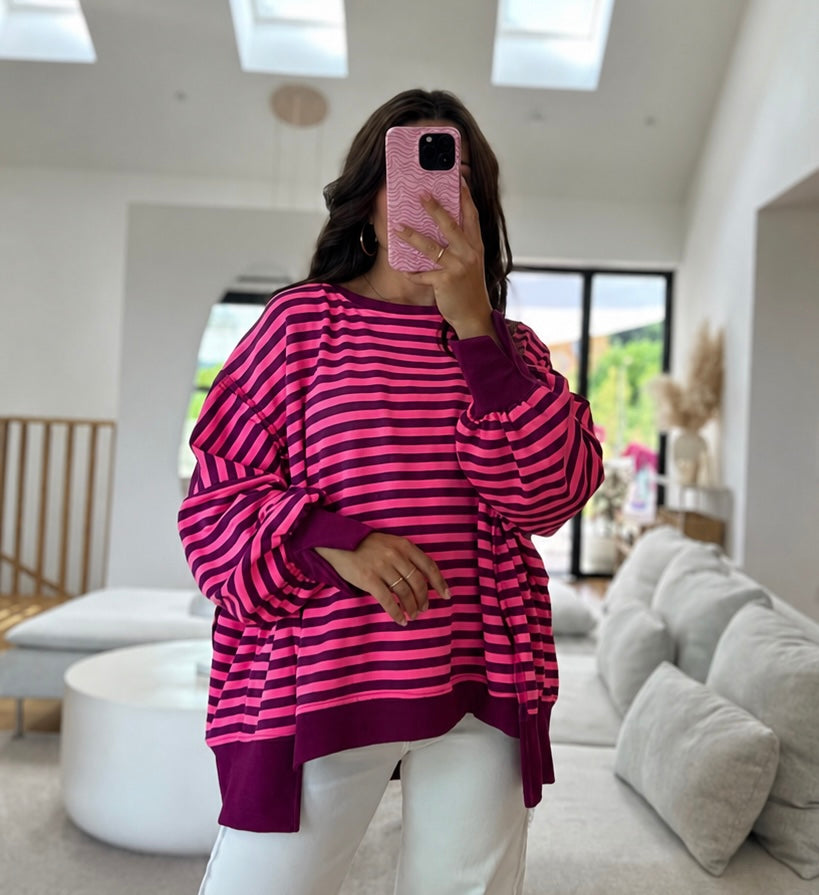 Stripe Oversize Sweater