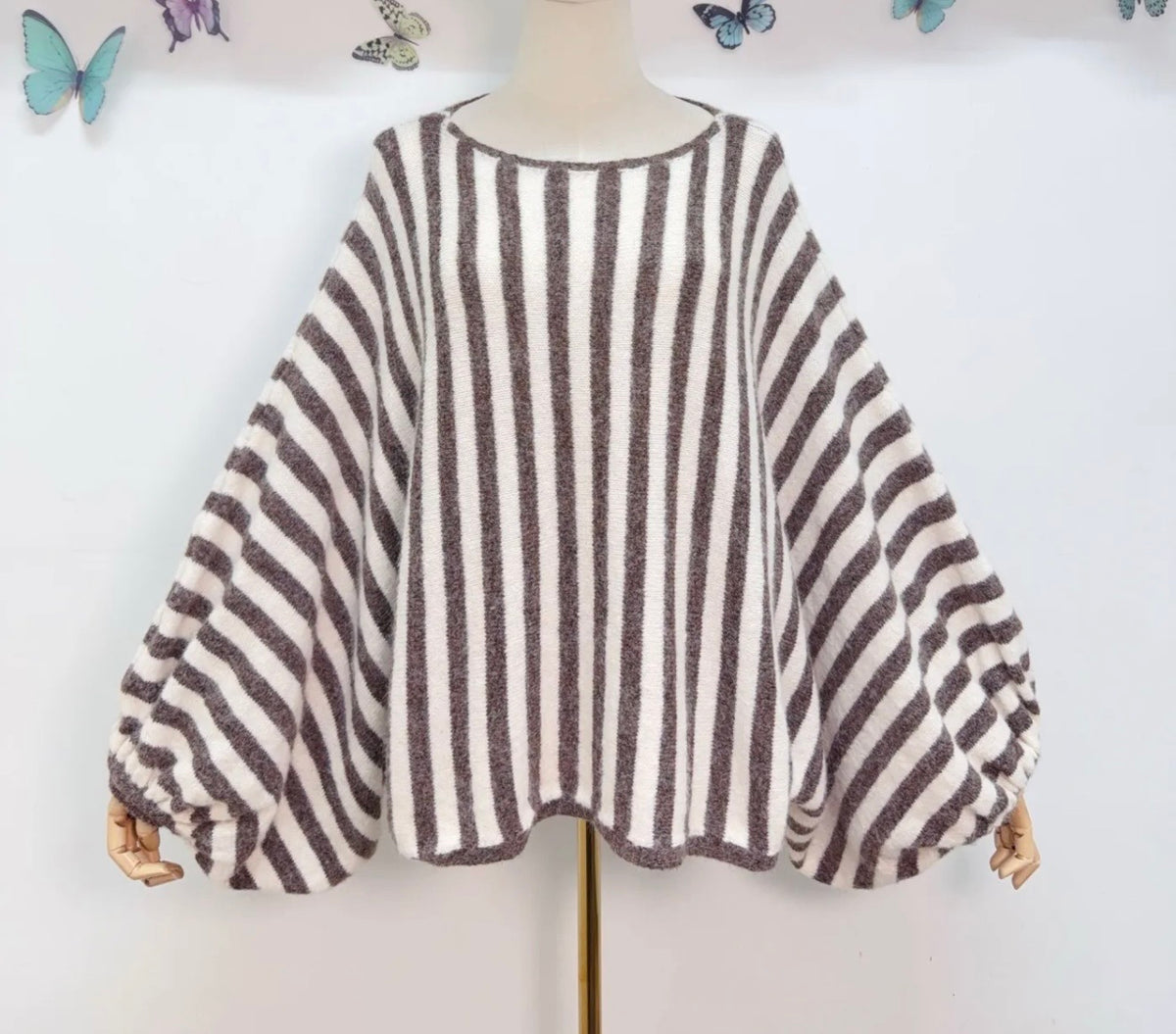 New Boho Sweater Stripes