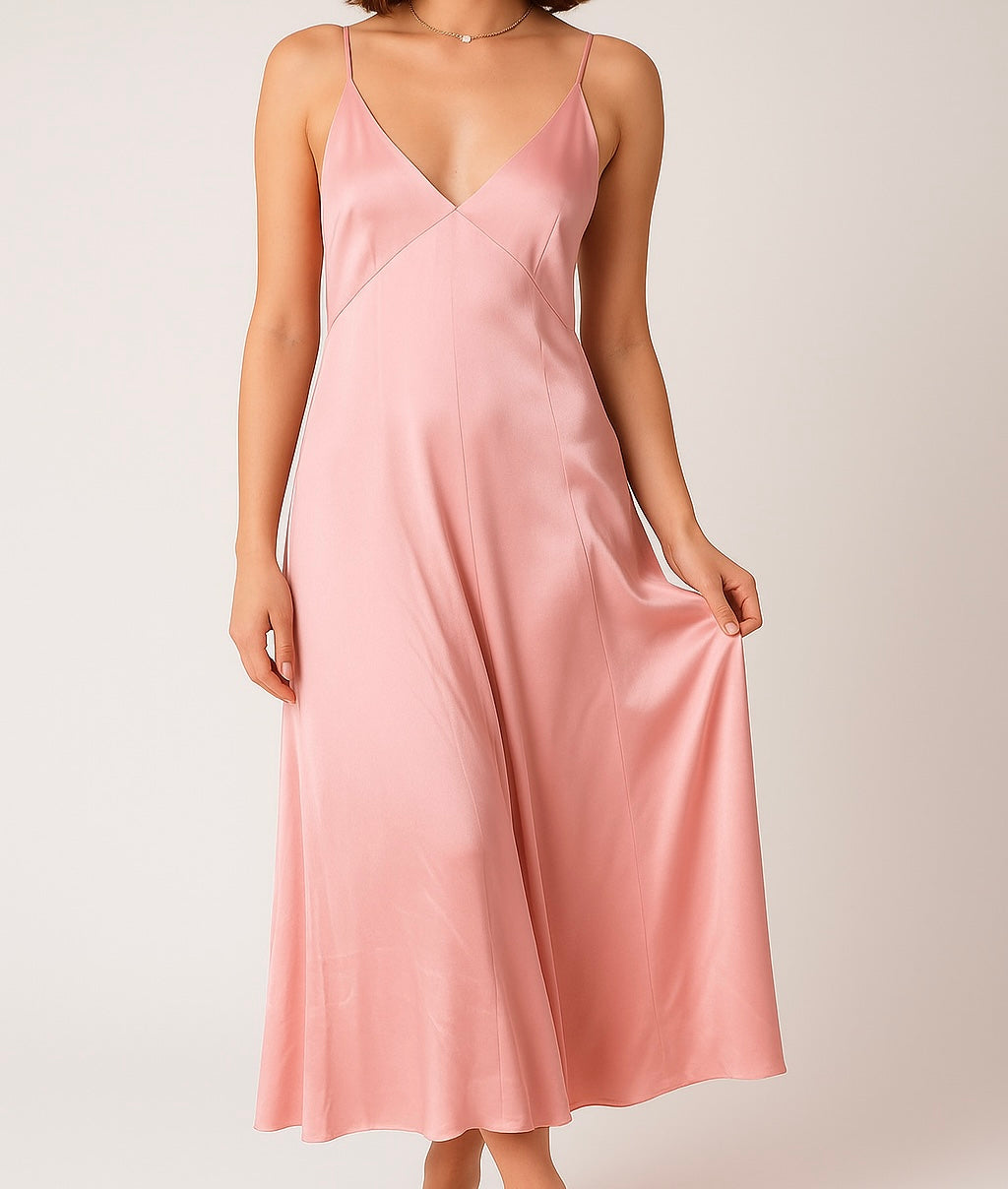 Satin Maxi Dress