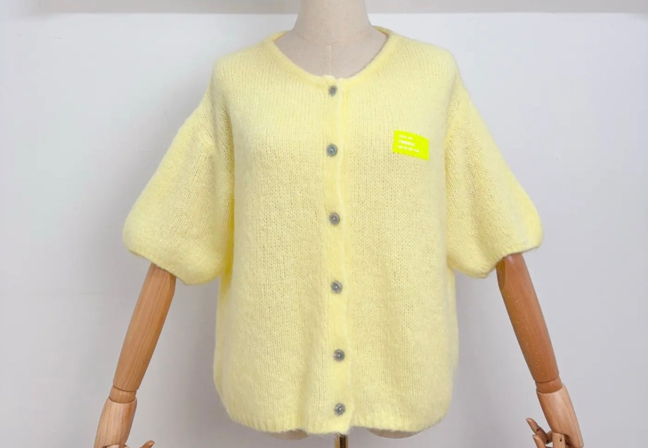 Short sleeve Mohair cardigan