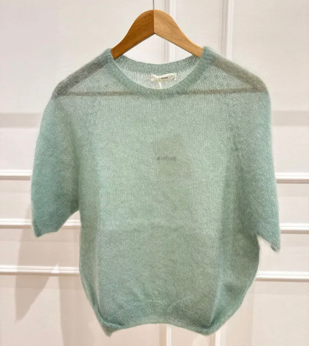 Short Arm  Mohair Sweater