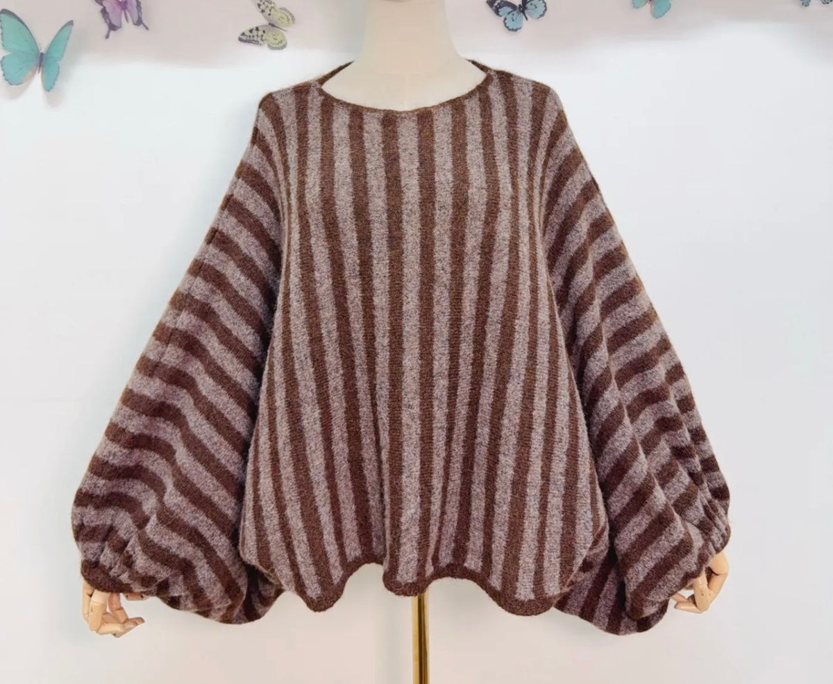 New Boho Sweater Stripes