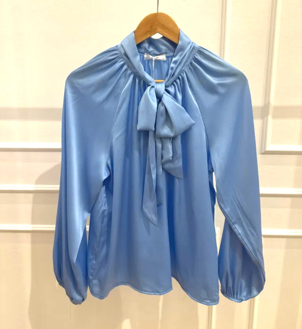Satin Bow Blouse