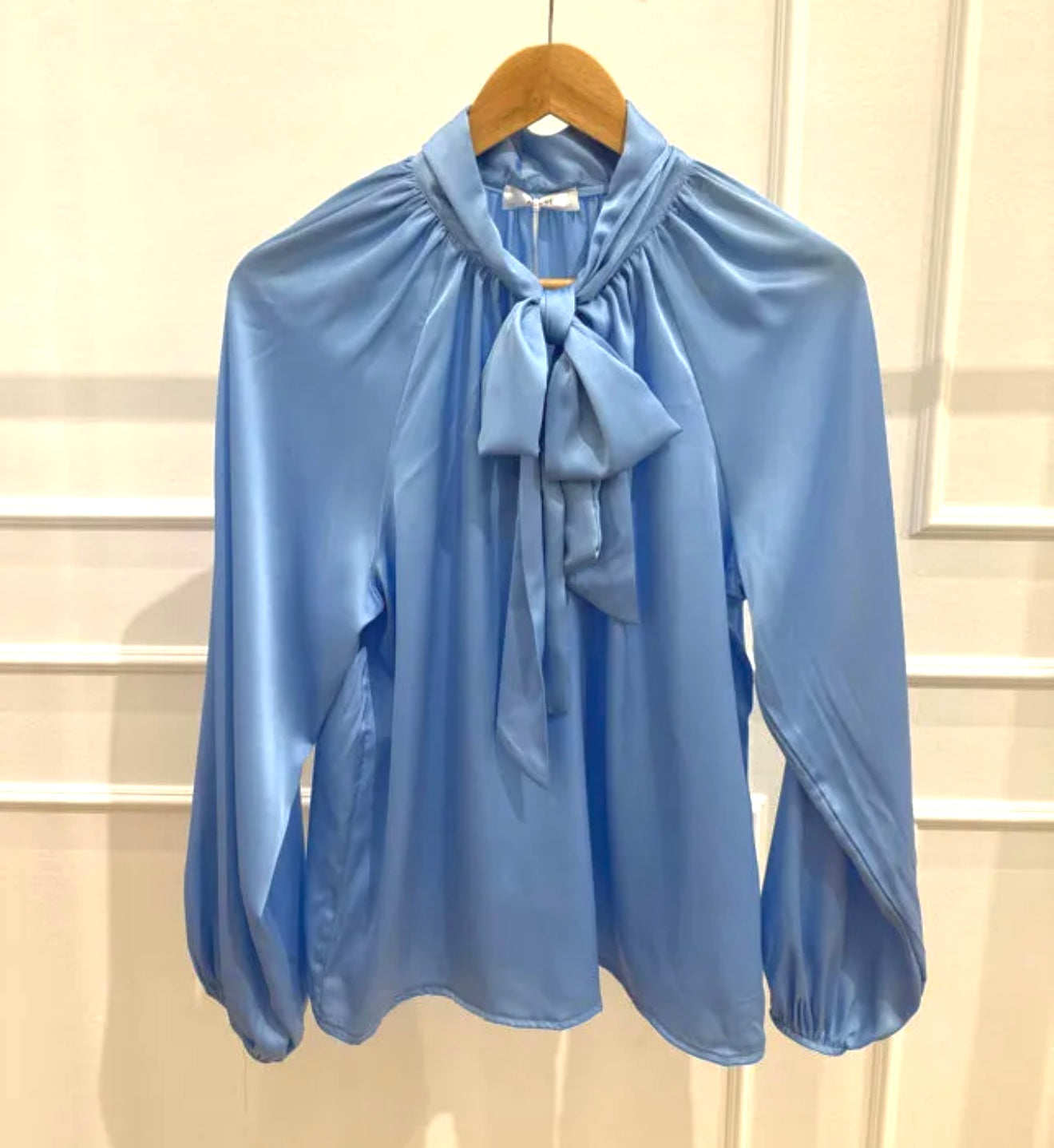 Satin Bow Blouse