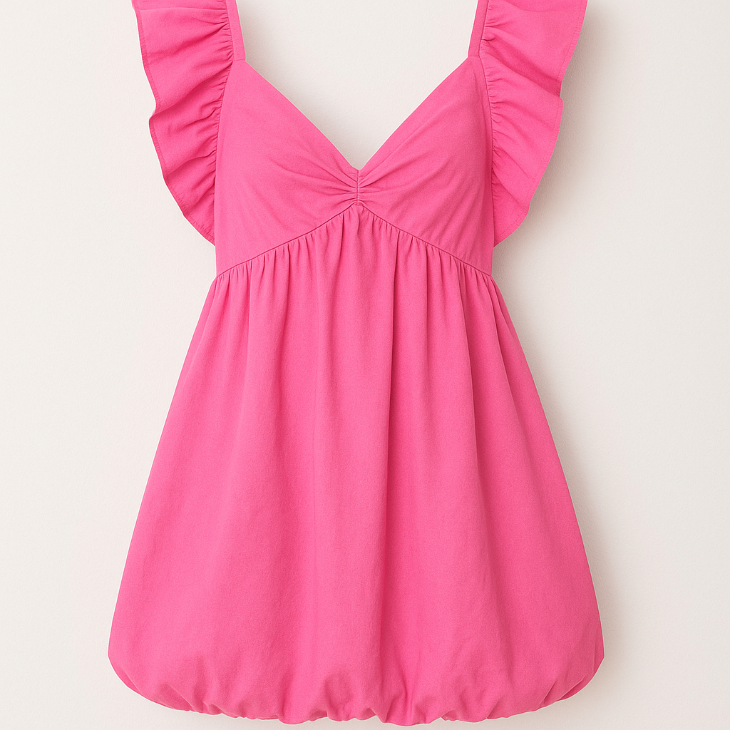 Ruffle Sleeve Dress
