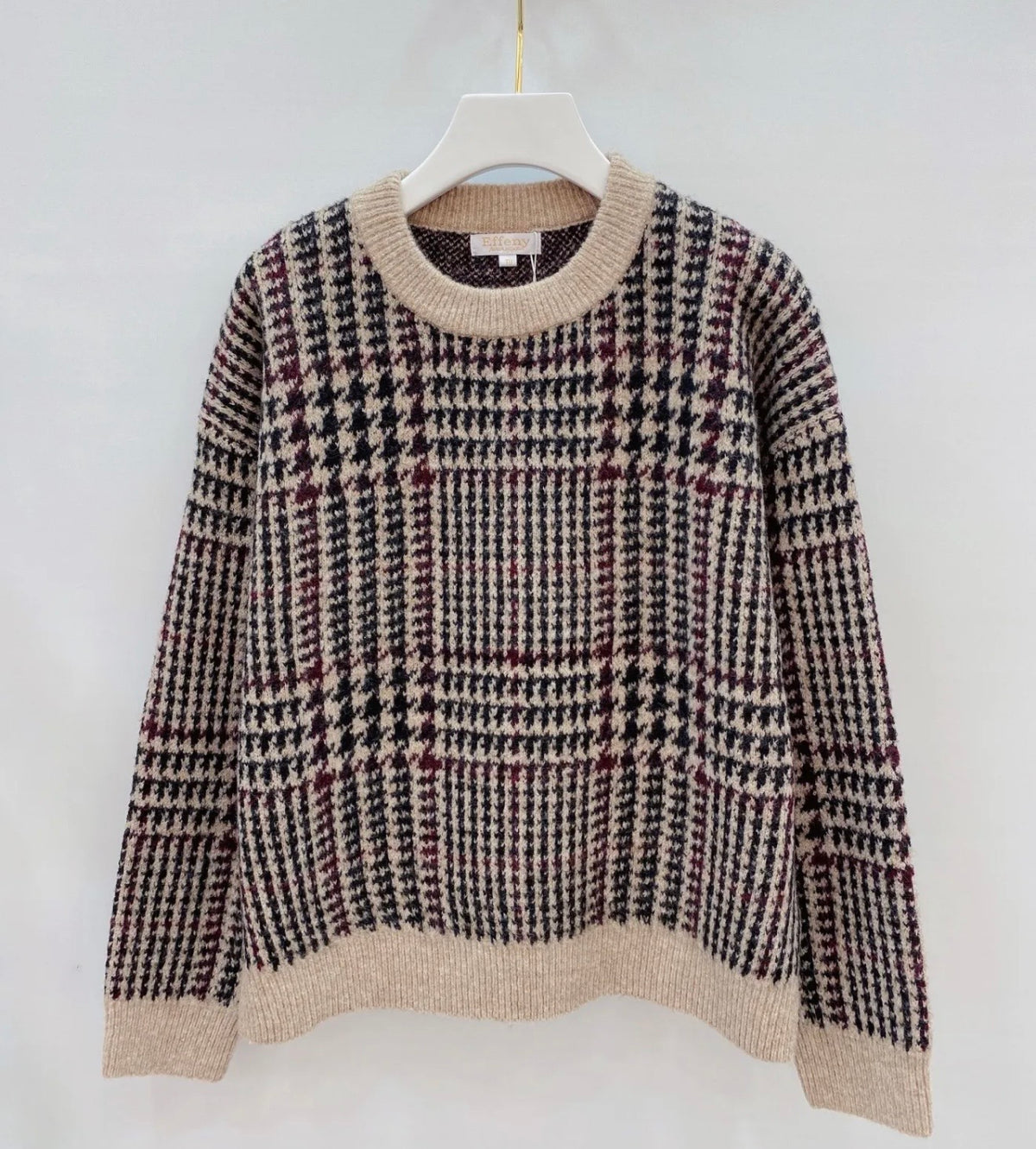 Checked Sweater