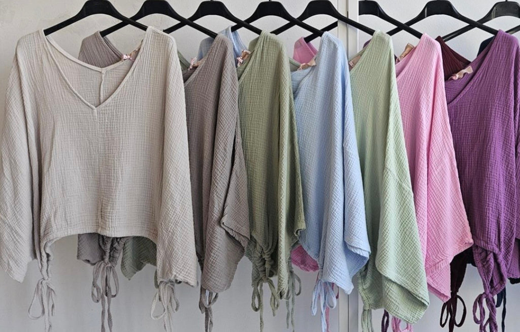Musselin Boho Top