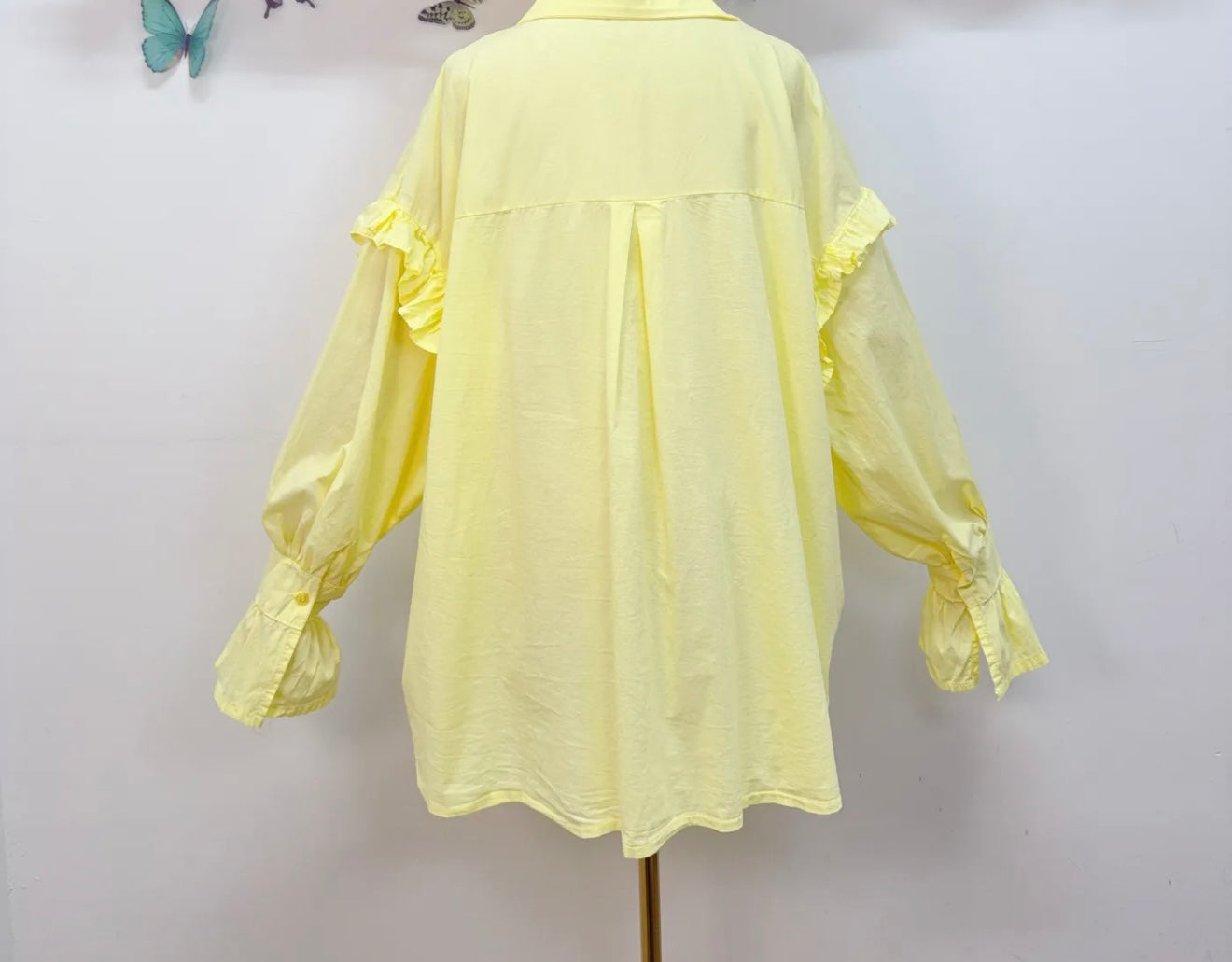 Cotton Ruffle Blouse