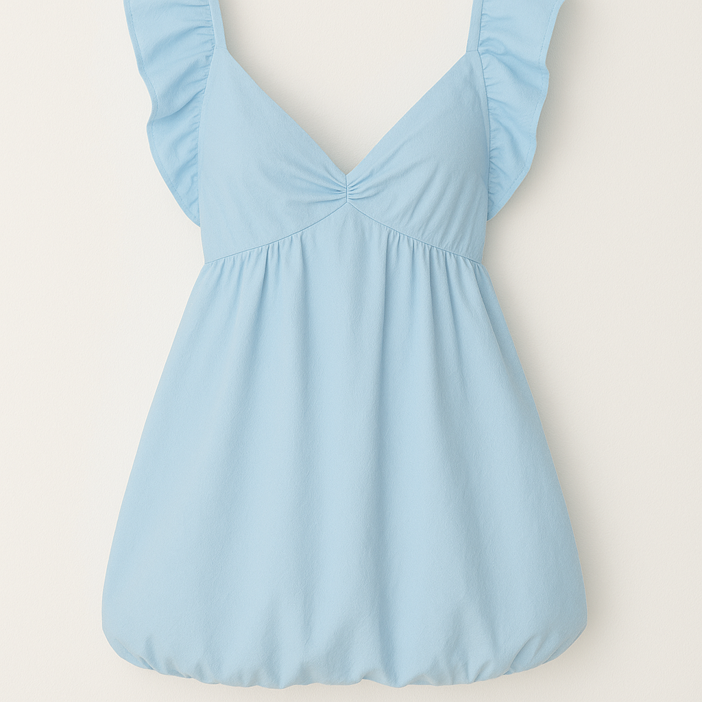 Ruffle Sleeve Dress