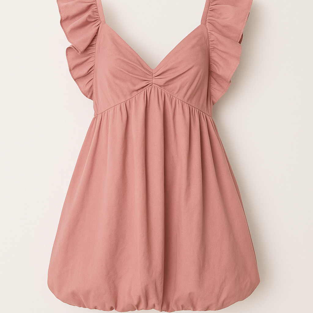 Ruffle Sleeve Dress