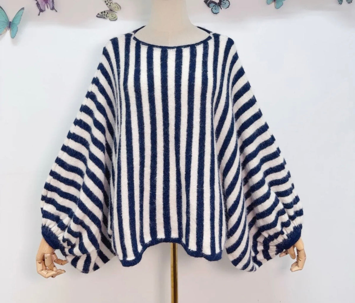 New Boho Sweater Stripes