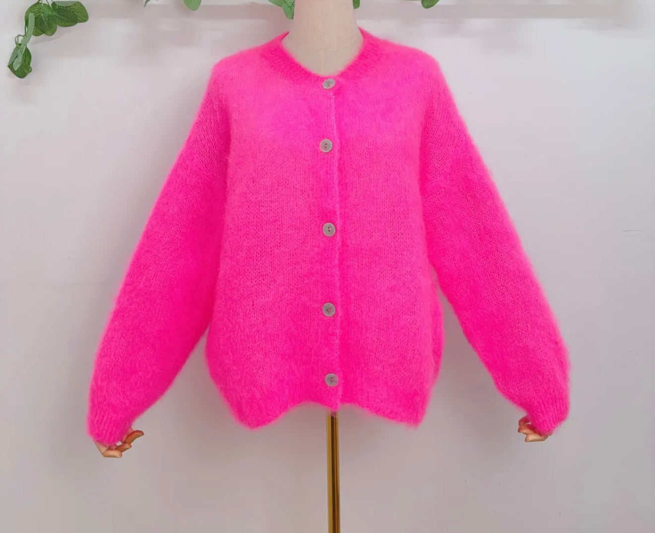 Soft Mohair Blend Cardigan