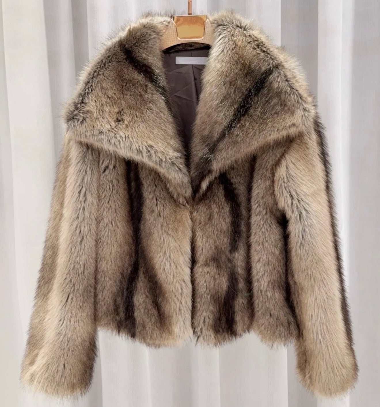 Faux fur jacket
