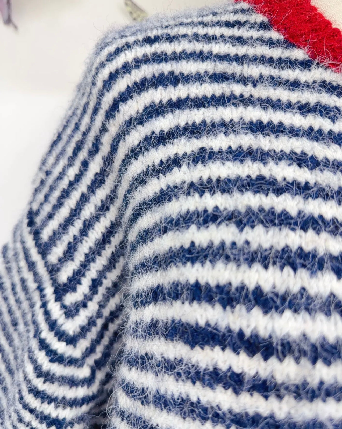 Oversize striped cardigan