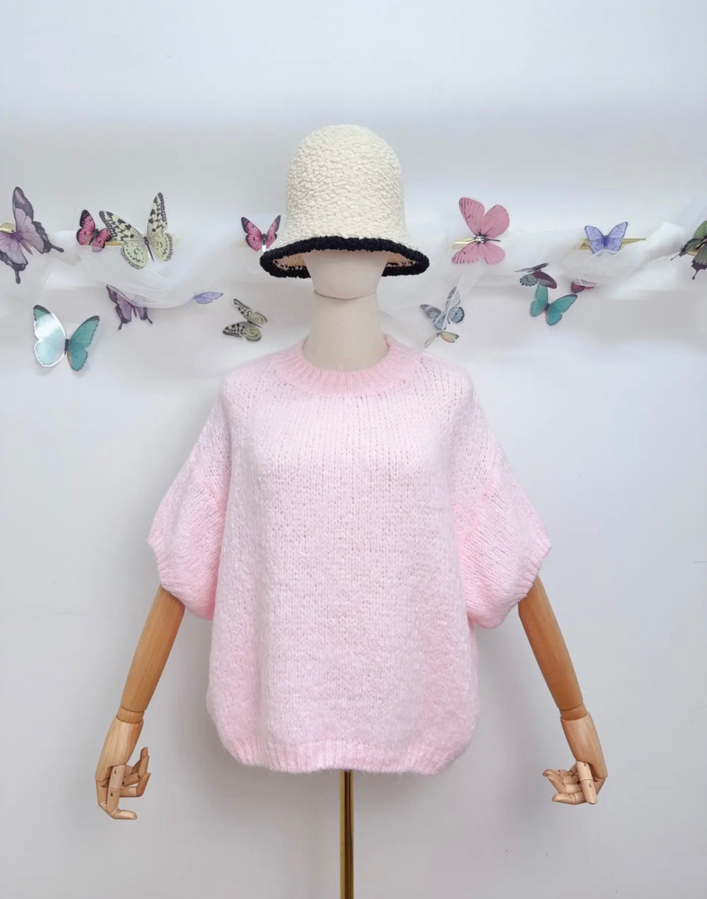 Short Sleeve Knit Sweater
