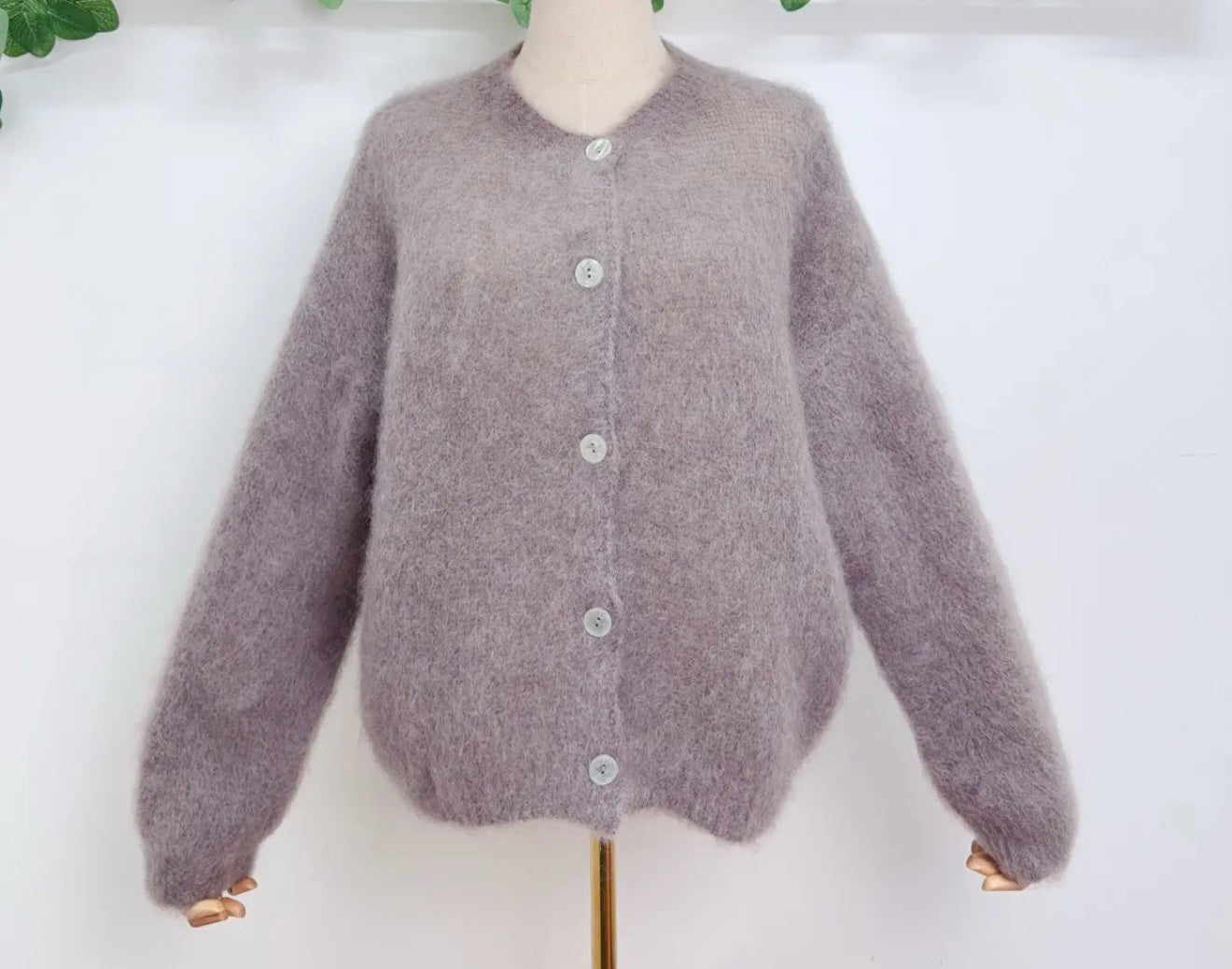 Soft Mohair Blend Cardigan