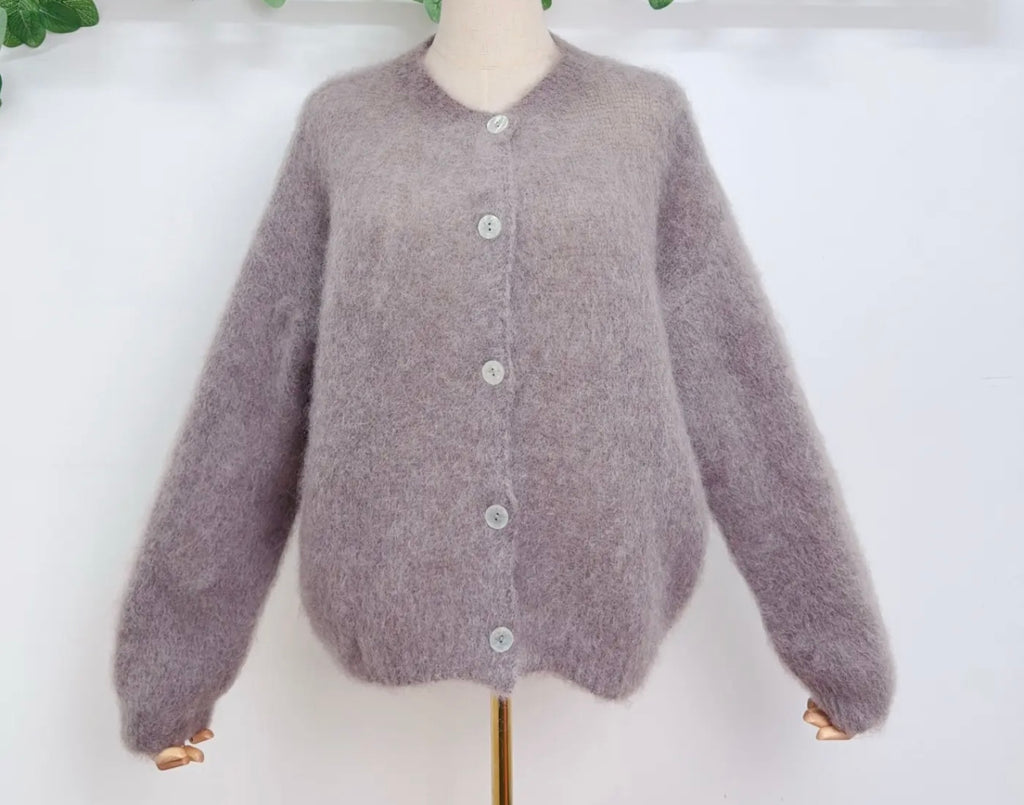Soft Mohair Blend Cardigan