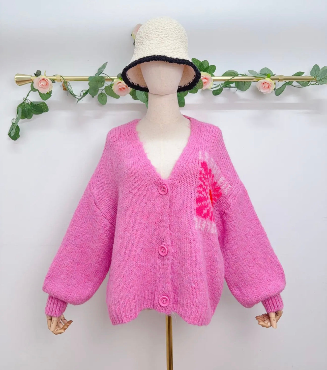 Graphic Knit Cardigan