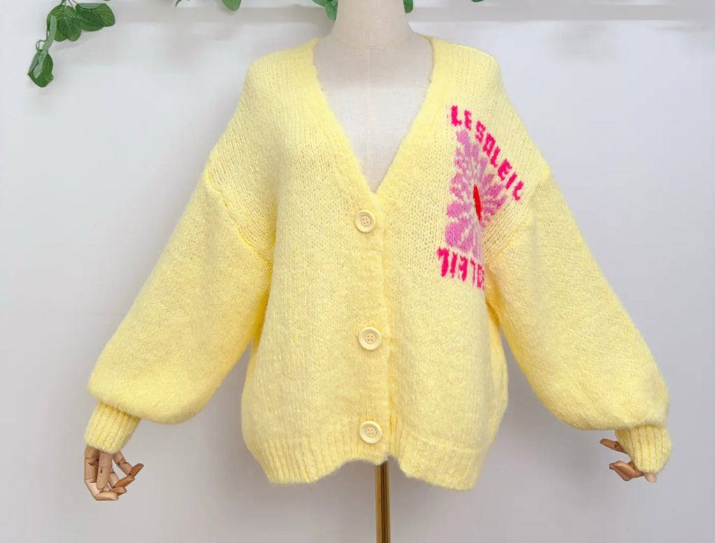 Graphic Knit Cardigan