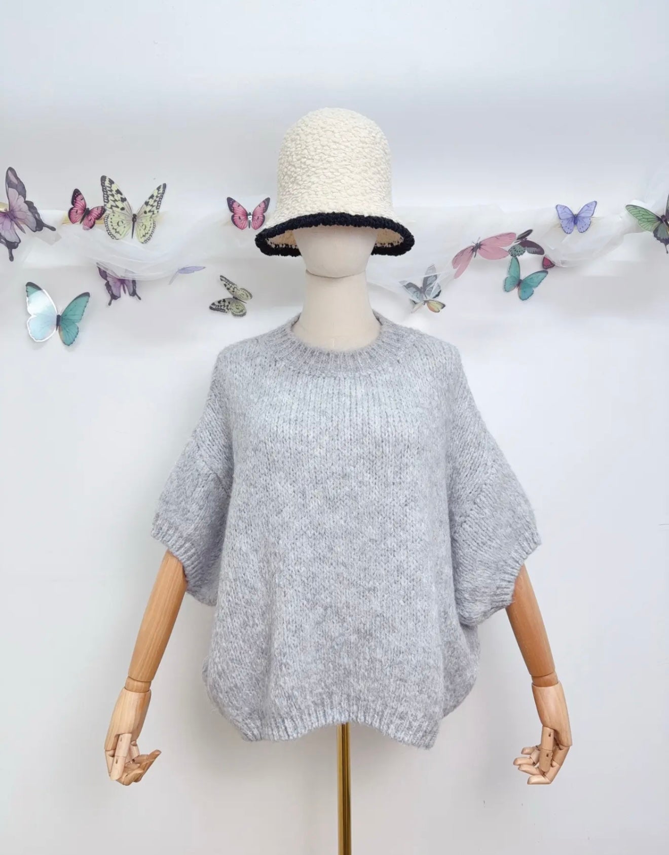 Short Sleeve Knit Sweater