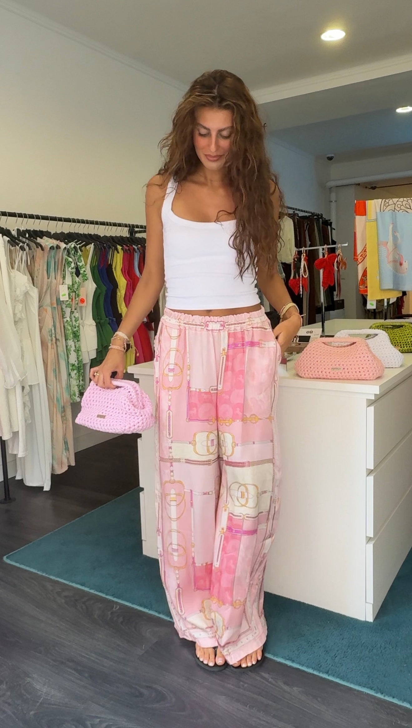 Silk Printed pants