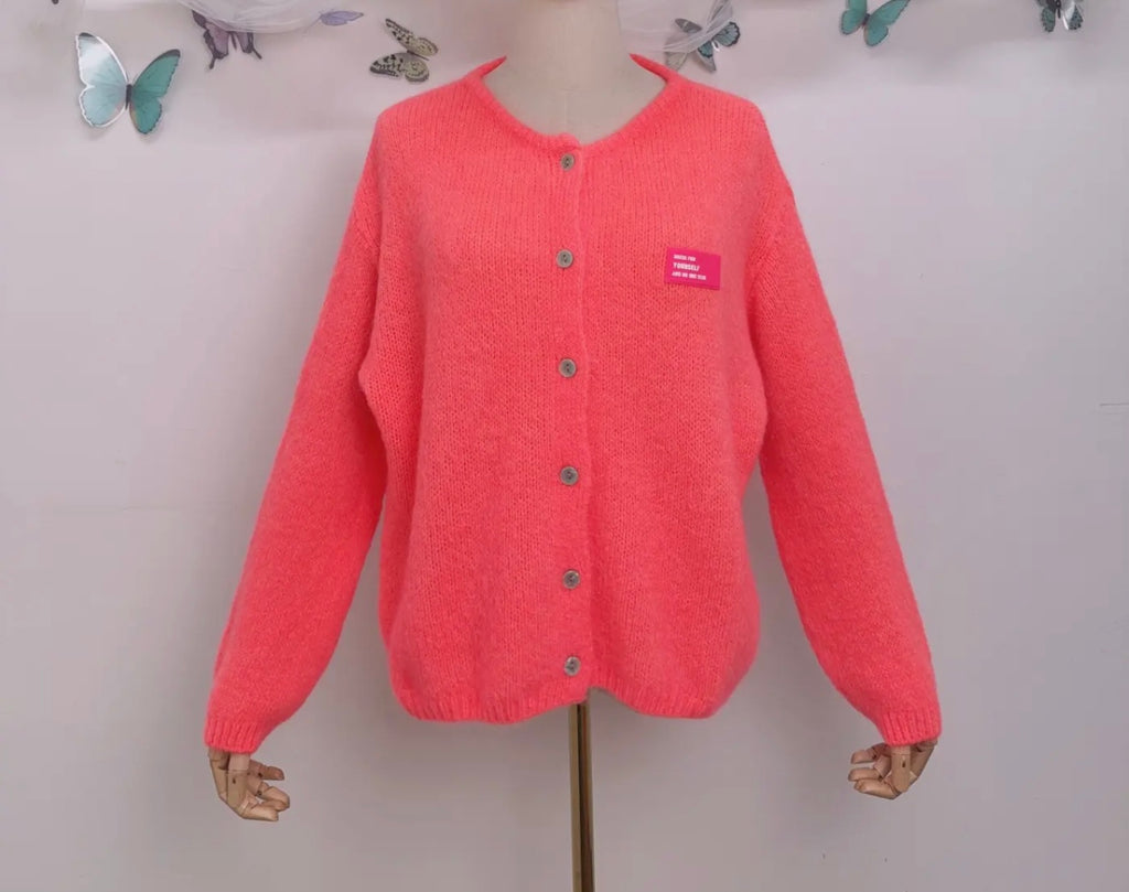 Mohair wool cardigan