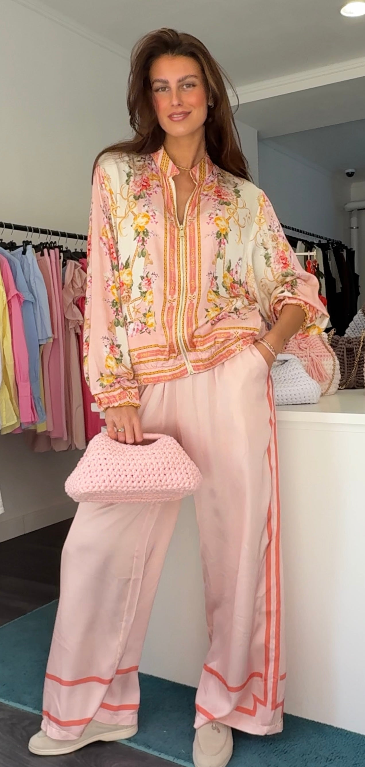 Silk Floral Printed Jacket