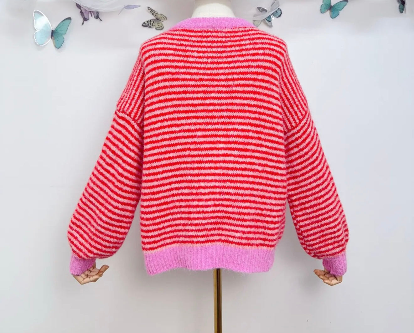 Oversize striped sweater
