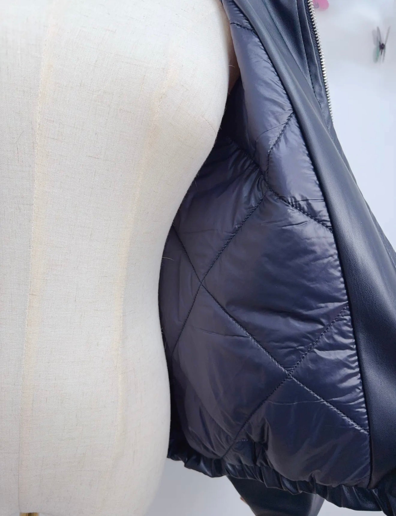 Oversized Faux Leather Jacket