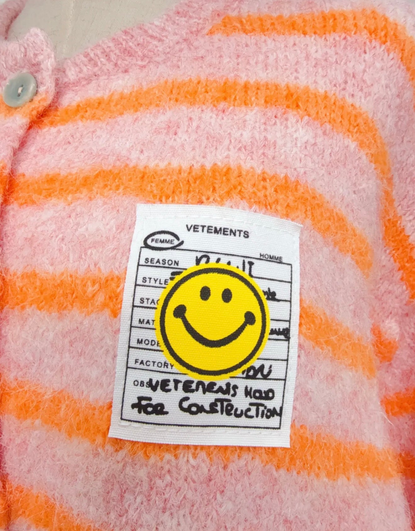 Oversize striped cardigan