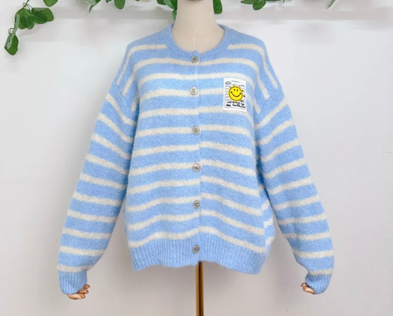 Oversize striped cardigan