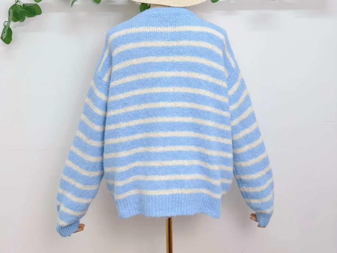 Oversize striped cardigan