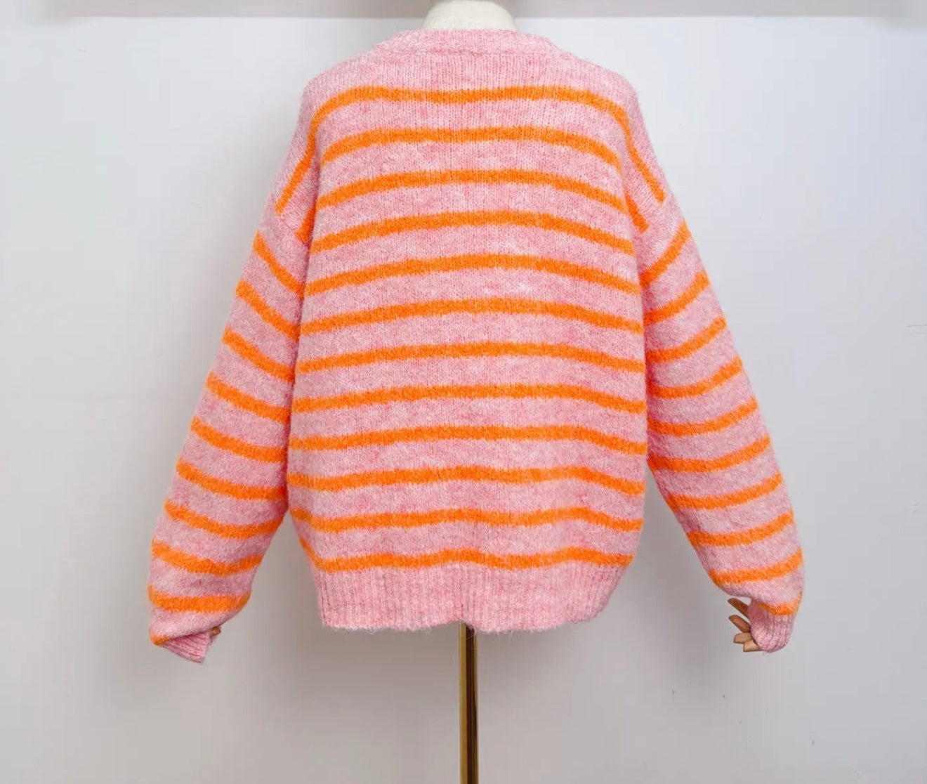 Oversize striped cardigan