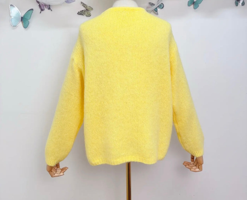 Mohair wool cardigan