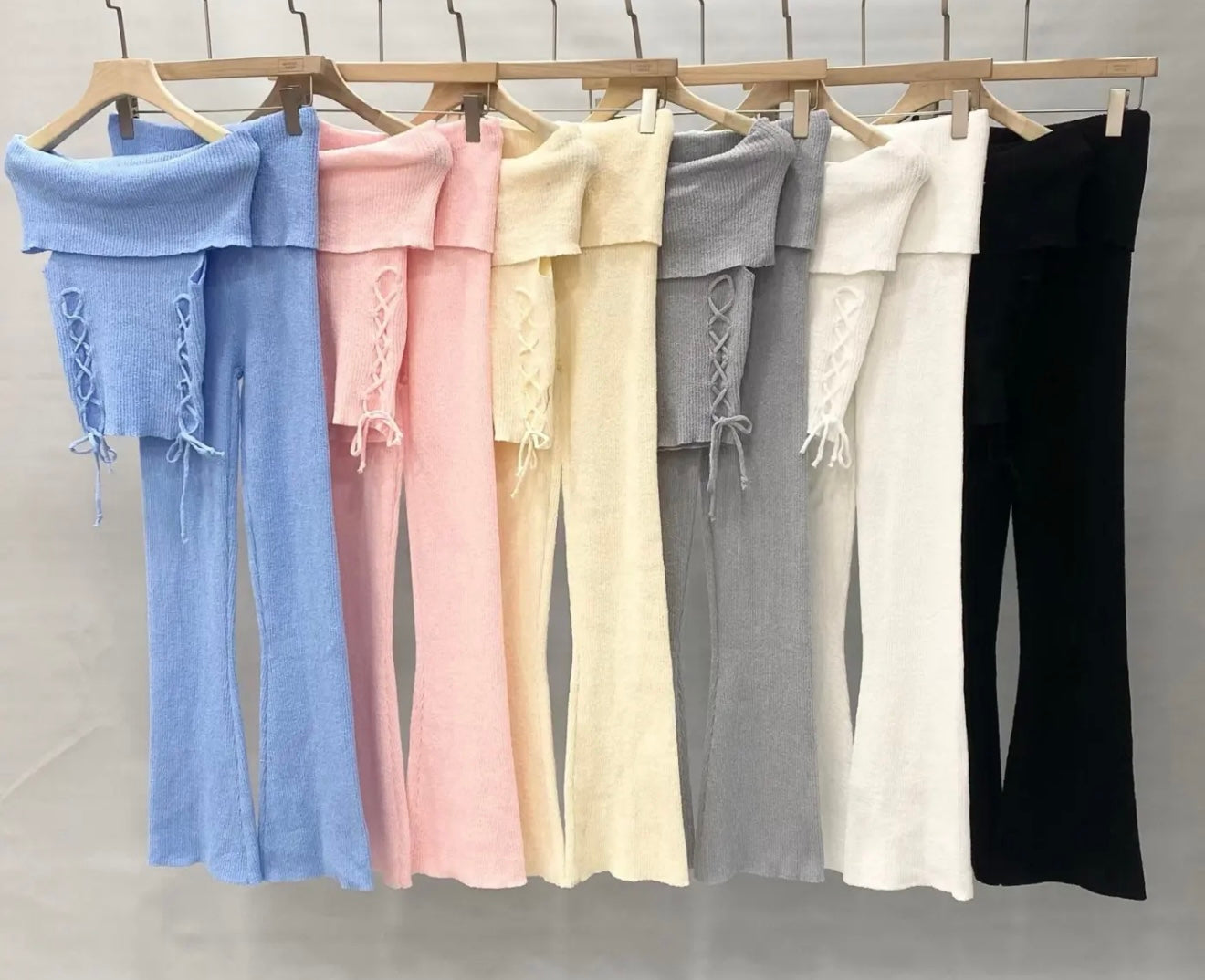 Knit Flare Pants