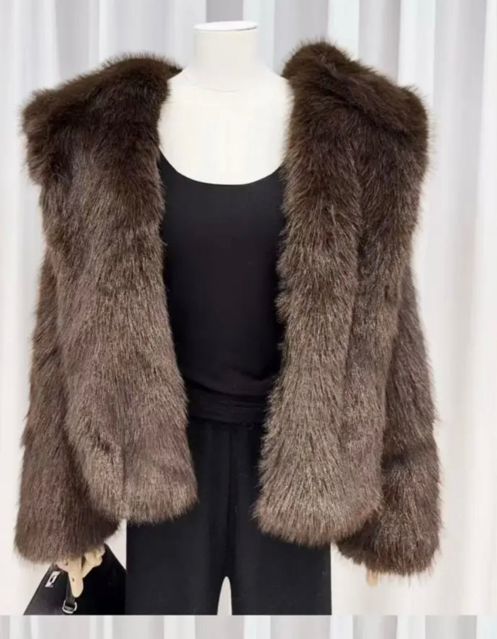 Faux fur jacket
