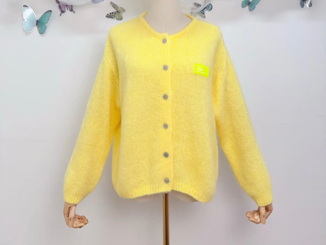 Mohair wool cardigan