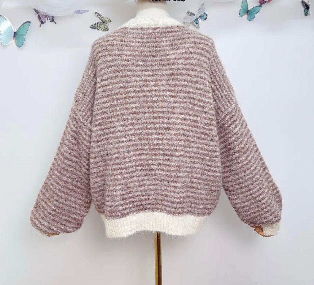 Oversize striped sweater