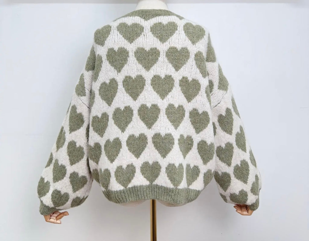 Cozy heart sweater