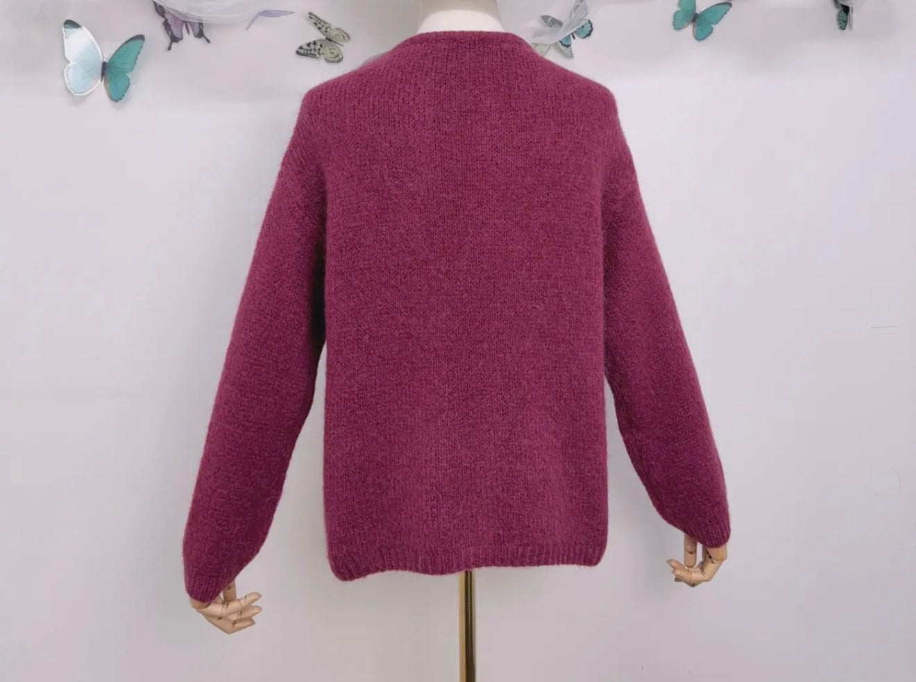 Mohair wool cardigan