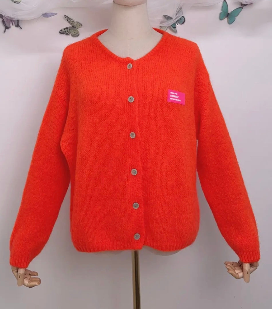 Mohair wool cardigan