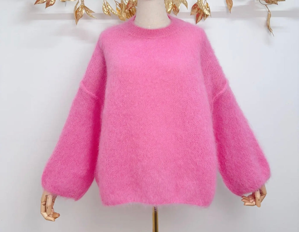 kid mohair wool sweater