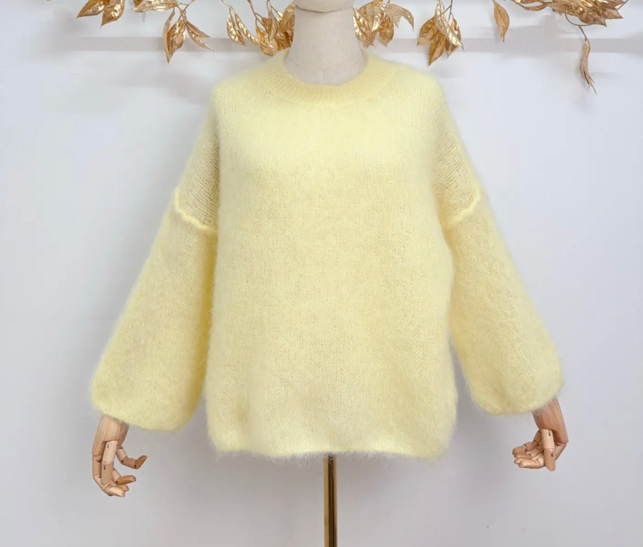 kid mohair wool sweater