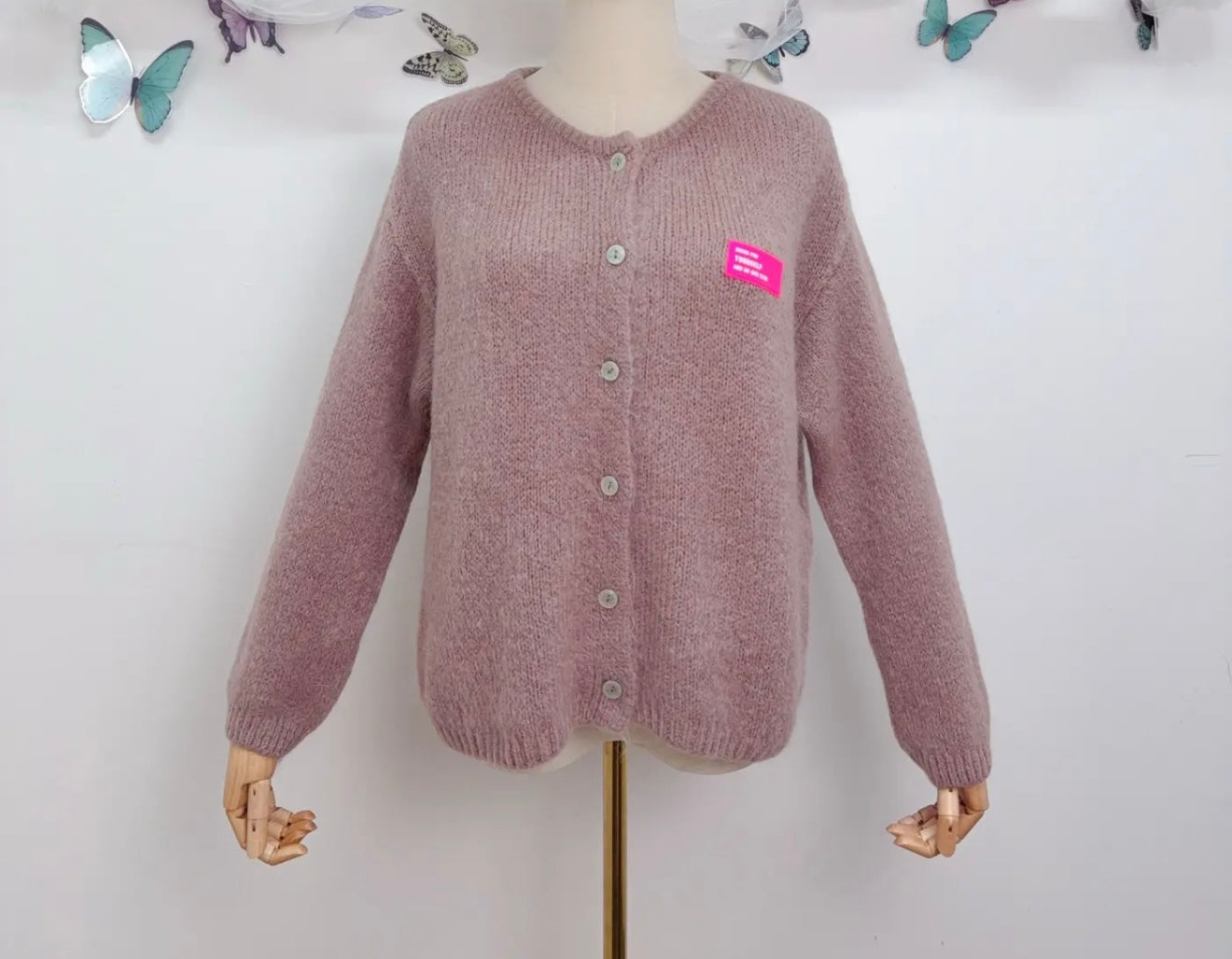 Mohair wool cardigan