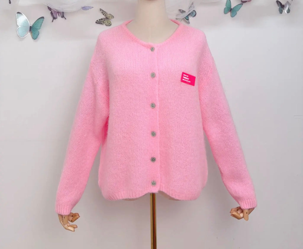 Mohair wool cardigan